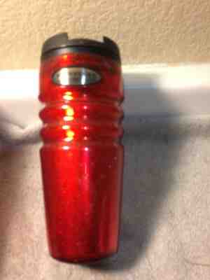 STARBUCKS COFFEE TRAVEL MUG INSULATED 16 OZ  2004 RED FREE SHIP--VGC - Sold on eBay Oct, 14th 2019 for $21.98