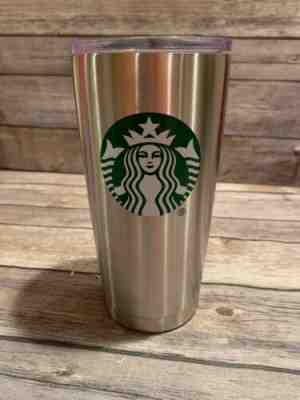 Starbucks 20oz Stainless Steel Hot Cold Tumbler Travel Mug 2017 With Green Logo - Sold on eBay Oct, 14th 2019 for $17.97