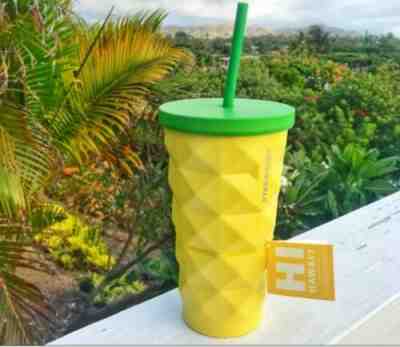 Starbucks Hawaii HI Collection PINEAPPLE Cold Cup 16OZ Metal Tumbler Grande 2016 - Sold on eBay Oct, 13th 2019 for $33.00