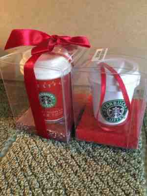 Starbucks 1999 Christmas And Hot Cup Holiday Ornaments-NIP - Sold on eBay Oct, 13th 2019 for $19.00
