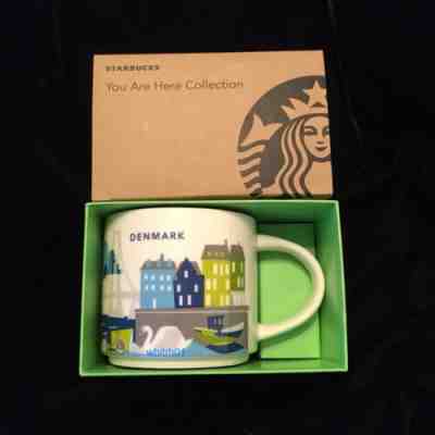 Starbucks Denmark YAH Mug Swan Harbor Cargo Bike Danish Dane Boat You Are Here - Sold on eBay Oct, 13th 2019 for $64.99