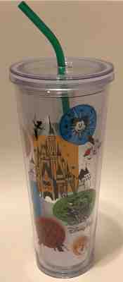 New Disneyland Park Starbucks Cold Cup Tumbler Venti 24 oz  - Sold on eBay Oct, 13th 2019 for $42.99