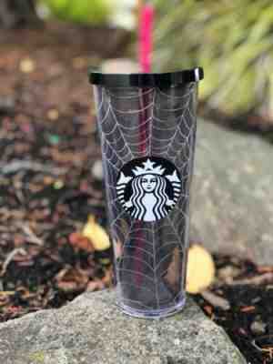New Starbucks 2019 Glitter Spiderweb Limited Edition Tumbler Cup Halloween Fall - Sold on eBay Oct, 13th 2019 for $35.00
