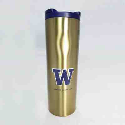 Starbucks Coffee UW 'W Grande Husky Fan 16oz Stainless Travel Tumbler 2015 - Sold on eBay Oct, 13th 2019 for $28.95