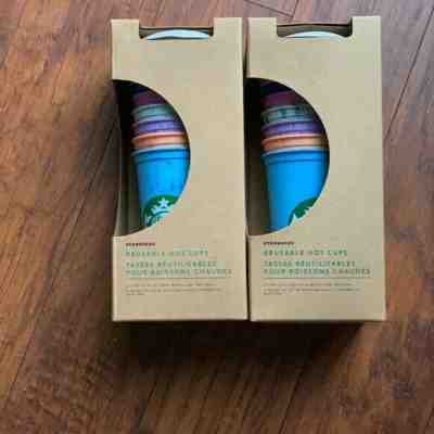 Lot of 2 Starbucks Reusable Not Color Changing Marble Hot Cups 6 pk (12 Total) - Sold on eBay Oct, 13th 2019 for $49.99