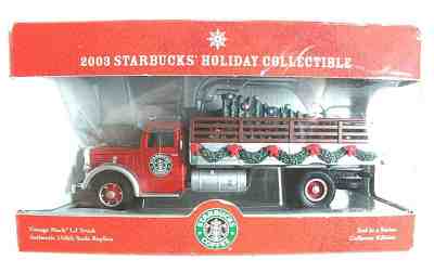 Corgi 183221 Limited Edition 2003 Starbucks Mack LJ, Die Cast Holiday Truck 1:50 - Sold on eBay Oct, 13th 2019 for $24.47