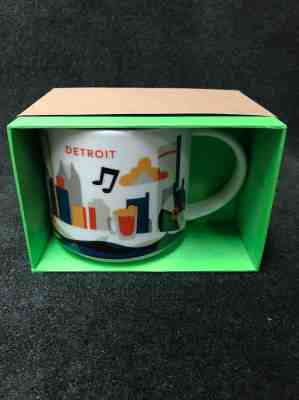 Genuine Starbucks YAH You Are Here Collection Coffee Mug Cup Detroit Michigan  - Sold on eBay Oct, 13th 2019 for $29.95