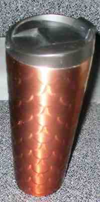 NWOT 2017 Starbucks Stainless 16 Oz Tumbler With Bronze Mermaid Scales - Sold on eBay Oct, 13th 2019 for $20.50