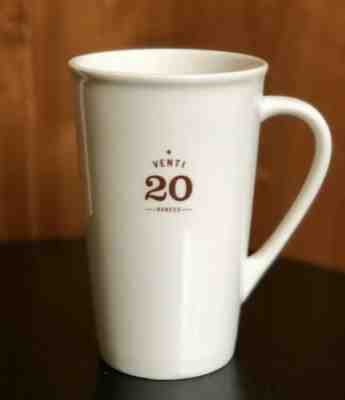 2010 STARBUCKS Venti 20 Ounces - White Ceramic 20oz Coffee Latte Mug Cup - Sold on eBay Oct, 13th 2019 for $18.00