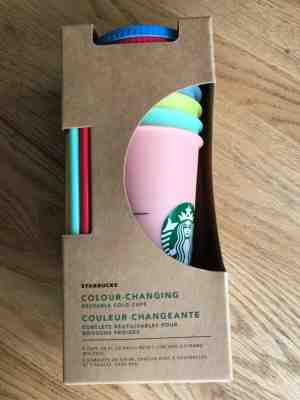 Starbucks Colour-Changing Reusable Cold Cups (5pack) - New in Box - Sold on eBay Oct, 13th 2019 for $62.00