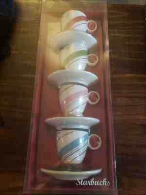 Collectible Starbucks set of 4 Tea Cups with Saucers. 2006 Limited Edition. - Sold on eBay Oct, 13th 2019 for $20.00