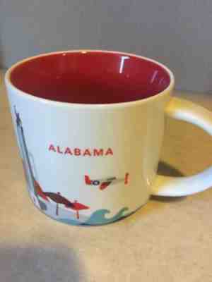 ALABAMA Starbucks Mug, Red You Are Here YAH Collection Series - Sold on eBay Oct, 13th 2019 for $19.00