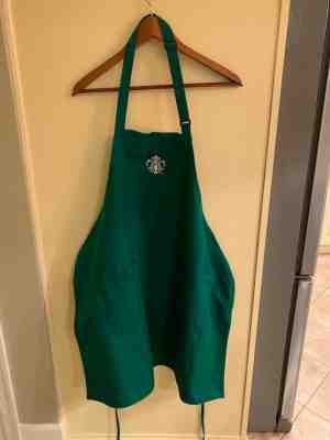 Starbucks Apron Green Embroidered logo Halloween Costume - Sold on eBay Oct, 13th 2019 for $17.99