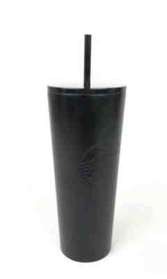 New 24 Oz Starbucks Matt Black Stainless Steel Double Walled Cold Tumbler - Sold on eBay Oct, 13th 2019 for $26.25