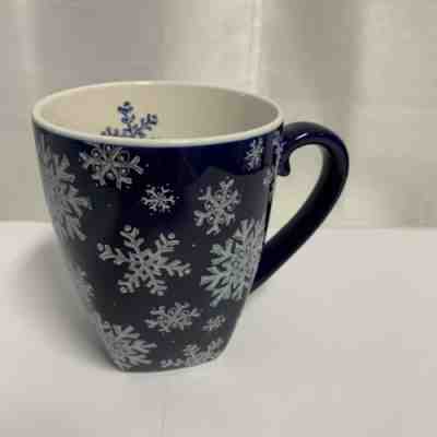 Starbucks Barista Snowflakes Blue 2001 Coffee Mug Tea Cup Large 16 Ounce Holiday - Sold on eBay Oct, 13th 2019 for $15.00