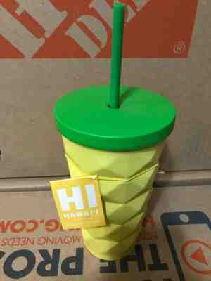 Starbucks Hawaii 2016 Pineapple Grande 16oz. Metal Tumbler CUP *New with Damage - Sold on eBay Oct, 13th 2019 for $29.99