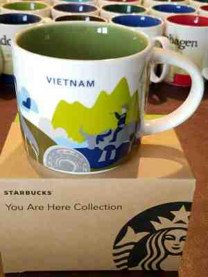 rare mugs Starbucks VIETNAM You Are Here (YAH) 14 oz mug with SKU tag - Sold on eBay Oct, 13th 2019 for $58.95