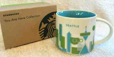 Starbucks Seattle Mug 2015 You Are Here Collection 14 Oz. - New In Box - Sold on eBay Oct, 13th 2019 for $23.35