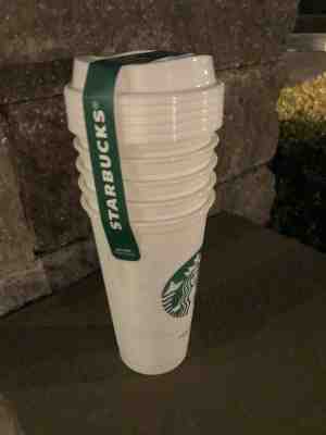 NEW Starbucks 16oz Reusable Cups With Lids 5 Light Blue Dots Coffee Cup Mugs - Sold on eBay Oct, 13th 2019 for $20.99
