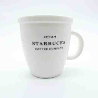 Starbucks Coffee Mug Cup 2006 Barista Abbey White Black 18oz Estd 1971 Large - Sold on eBay Nov, 3rd 2019 for $24.95