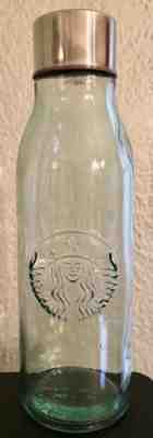 Starbucks Recycled Green Glass 20oz Cold Water Bottle Made In Spain - Sold on eBay Nov, 5th 2019 for $20.00