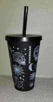 2019 Starbucks Halloween Skull Tumbler 16oz Purplish Black - Hard to find! - Sold on eBay Nov, 5th 2019 for $40.00