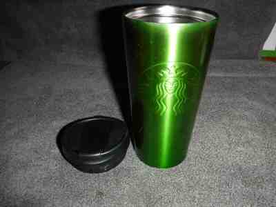 Starbucks 2014 Metallic Green Stainless Steel Travel Cup Coffee Mug  - Sold on eBay Nov, 5th 2019 for $17.99