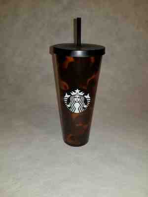 Starbucks 24 oz Tortoise Shell Acrylic Cold Cup Tumbler Venti new w/ SKU - Sold on eBay Nov, 5th 2019 for $36.00