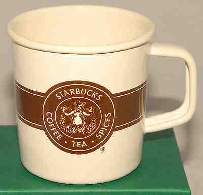 STARBUCKS - 2016 - Pike Place Original Brown Logo Enamel 14 oz Cup / Mug *NEW - Sold on eBay Nov, 5th 2019 for $22.99