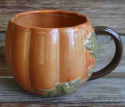 Starbucks 2009 Hand Painted Fall Pumpkin 12 Oz. Coffee Tea Cocoa Mug - Sold on eBay Nov, 5th 2019 for $19.50