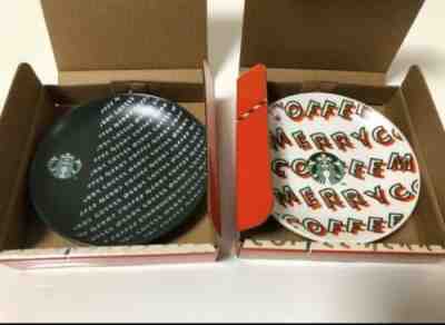 Starbucks Japan ? 2019  Holiday ?  Holiday Present Small Dishes(set of 2) - Sold on eBay Nov, 5th 2019 for $18.00