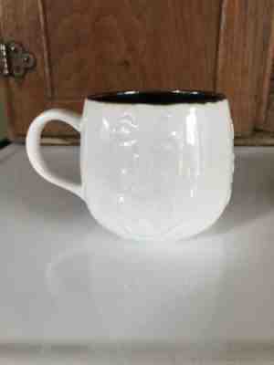 2013 Starbucks Ceramic Mug Cup 12 oz Embossed Floral Bronze Interior NEW - Sold on eBay Nov, 5th 2019 for $15.60