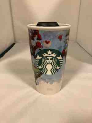 Starbucks ceramic tumbler BARISTA ART by shelby Kregal RARE 2015 - Sold on eBay Nov, 5th 2019 for $19.99