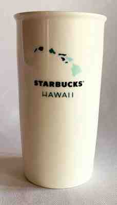 Starbucks Hawaii Ceramic Travel Tumbler Mug Hawaiian Islands 2014 with lid 12oz - Sold on eBay Nov, 5th 2019 for $45.00