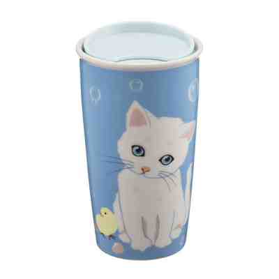 Starbucks Taiwan Paul & Joe Cat Double-Wall Ceramic Mug 12 oz. Limited Ed - Sold on eBay Nov, 5th 2019 for $32.00