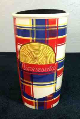Starbucks 2016, 10 ounce Minnesota Ceramic Travel Tumbler with Top Cup Mug - Sold on eBay Nov, 5th 2019 for $19.95