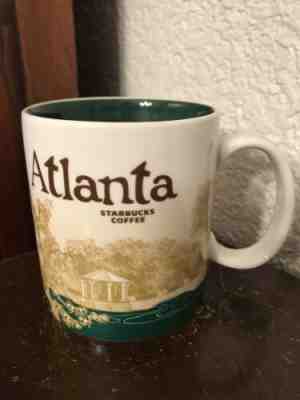 AUTHENTIC 2010 Starbucks Atlanta Collector Series 16 oz mug Green and White - Sold on eBay Nov, 5th 2019 for $15.00