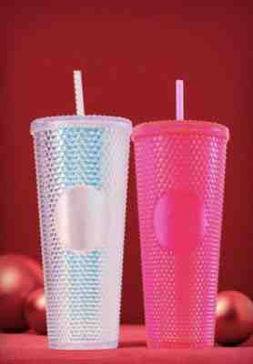 Starbucks hot pink & platinum Tumblers - Sold on eBay Nov, 5th 2019 for $90.00