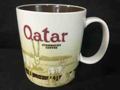 Starbucks 2013 Global Icon Collectors Series QATAR COFFEE MUG V2 16 oz scarce - Sold on eBay Nov, 5th 2019 for $39.99