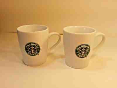SET OF 2 COLLECTIBLE STARBUCKS MERMAID SIREN LOGO 8 OZ.CUPS/ MUGS 2007  - Sold on eBay Nov, 5th 2019 for $19.99