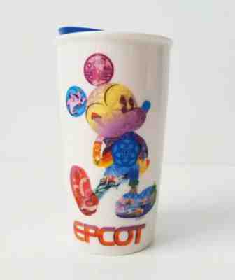 Starbucks Mickey Silhouette Epcot Travel Tumbler Coffee Mug Cup 12 Oz - Sold on eBay Nov, 5th 2019 for $49.99
