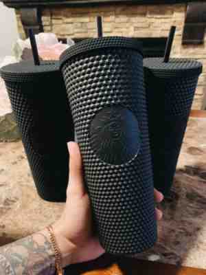 Starbucks Matte Black Studded Tumbler Cup Limited Edition Fall 2019  - Sold on eBay Nov, 5th 2019 for $65.00