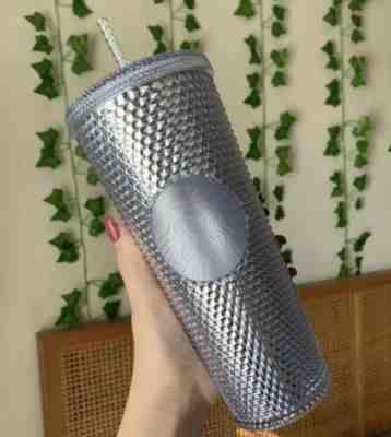 Starbucks Holiday 2019 Venti Studded Tumbler Cup in Platinum IN HAND - Sold on eBay Nov, 5th 2019 for $54.99