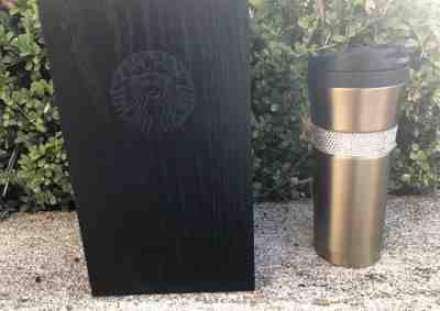 Starbucks Gold Swarovski Tumbler w/ Wooden Box - Make an Offer! - Sold on eBay Nov, 5th 2019 for $149.00