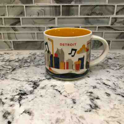 Starbucks Detroit You Are Here Coffee Mug Cup Collection with box - Sold on eBay Nov, 4th 2019 for $25.00