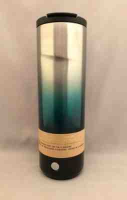 Starbucks Gradient Blue/Teal To Silver Stainless Steel Tumbler 20 Oz 2018! - Sold on eBay Nov, 4th 2019 for $40.00