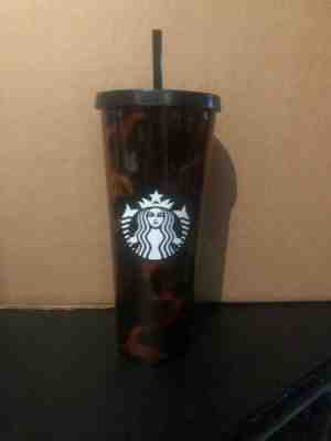 Starbucks 2019 Tortoise Shell Acrylic Cold Cup Tumbler Venti size 24 oz  - Sold on eBay Nov, 4th 2019 for $30.00