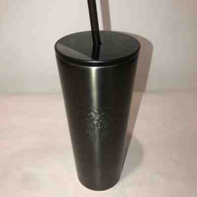 NEW Starbucks Gunmetal Gray Stainless Steel Cold Cup Tumbler 16oz FREE SHIPPING - Sold on eBay Nov, 4th 2019 for $21.99