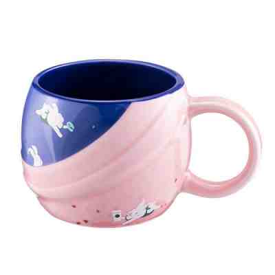 Starbucks Taiwan mid autumn festival 12oz pink bunny mug - Sold on eBay Nov, 4th 2019 for $30.00