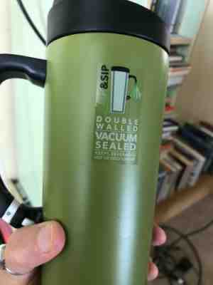 Starbucks Clip And Sip Double Walled Vacuum Sealed Cup Green - Sold on eBay Nov, 4th 2019 for $16.00